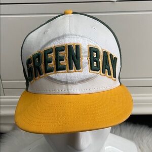 Green Bay packers White and Yellow NFL new era Cap hat